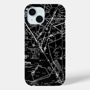 Aviation Chart iPhone 15 Case