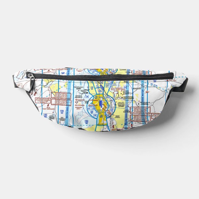Aviation Chart Fanny Pack (Lay Down)