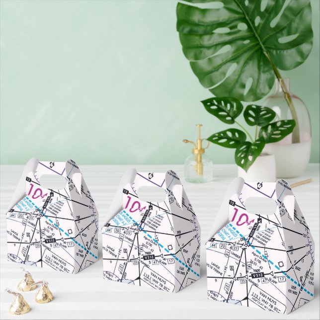 Aviation Chart Favor Box (Multiple)