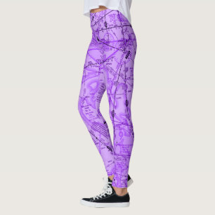 Aviation Chart Leggings