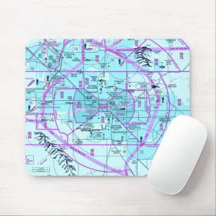 Aviation Chart Mouse Pad