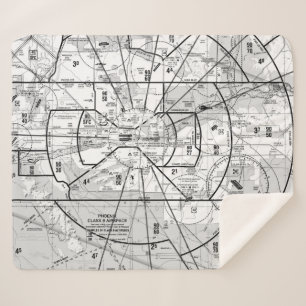 Aviation Chart Sherpa Blanket