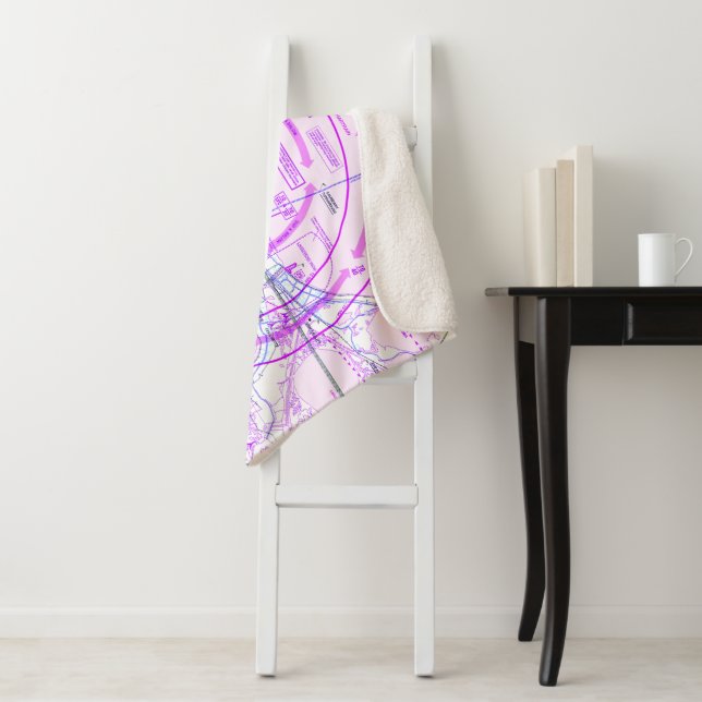 Aviation Chart Sherpa Blanket (In Situ)