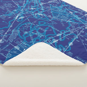 Aviation Chart Sherpa Blanket