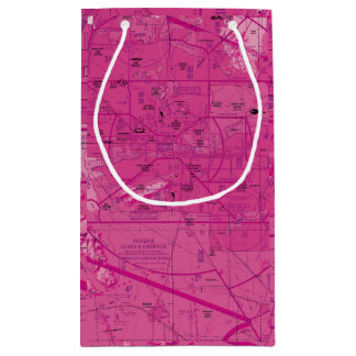 Aviation Chart Small Gift Bag