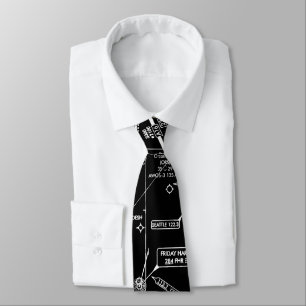 Aviation Chart Tie