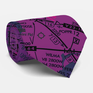 Aviation Chart Tie