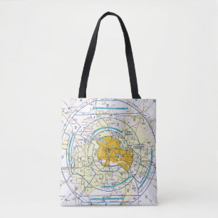 Aviation Chart Tote Bag