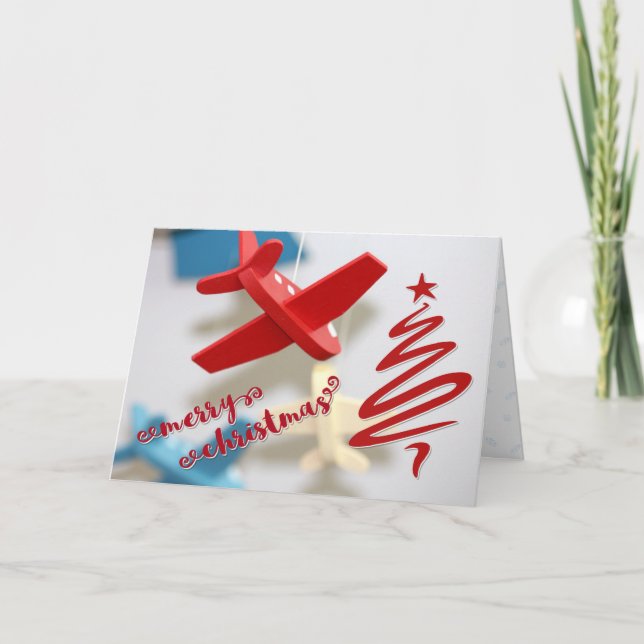 Aviation Christmas Holiday Card (Front)