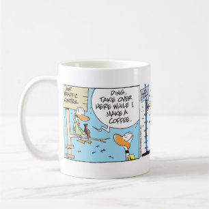 Aviation Coffee Humour Cartoon Mug