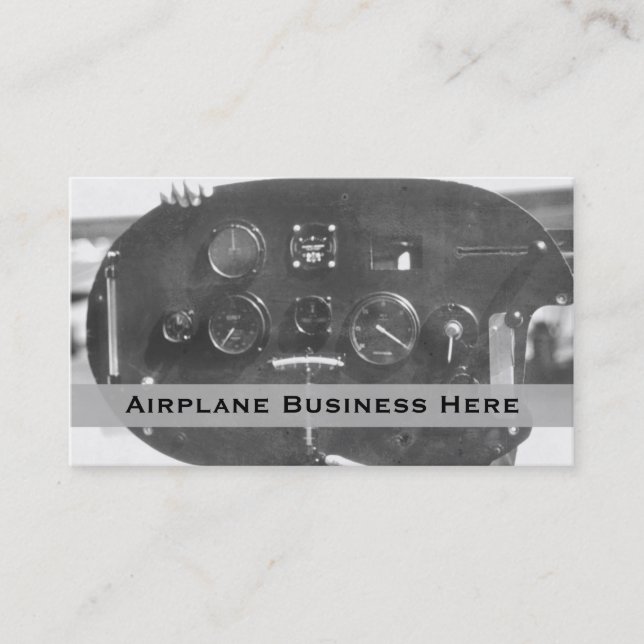 Aviation Control Panel Business Card (Front)