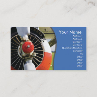 aviation de modèle de carte de visite