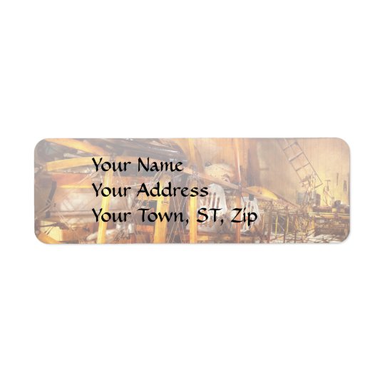 Aviation - Early days of aviation Return Address Label