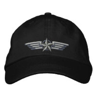 Aviation Embroidered Star Badge Pilot Wings