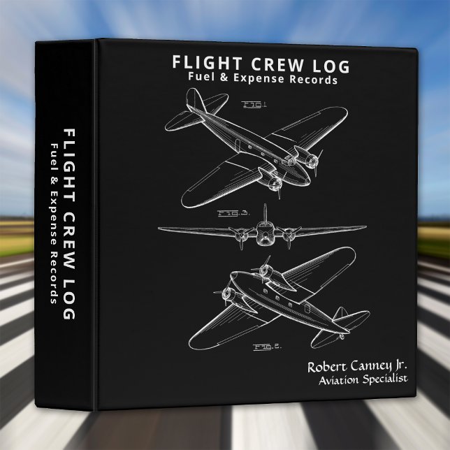 Aviation Flight Crew Log Fuel & Expenses Binder (Creator Uploaded)