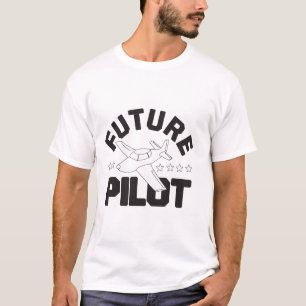 Aviation for Kids Flying High Future Pilots Plane T-Shirt