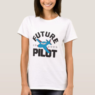 Aviation for Kids Flying High Future Pilots Plane T-Shirt