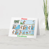 Aviation Humour Cartoon Christmas Card