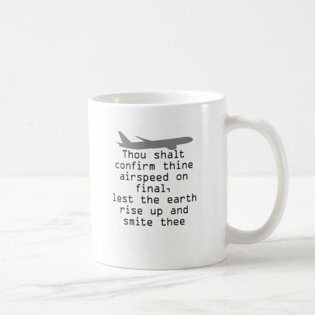 Aviation Humour Commandment Coffee Mug (Right)