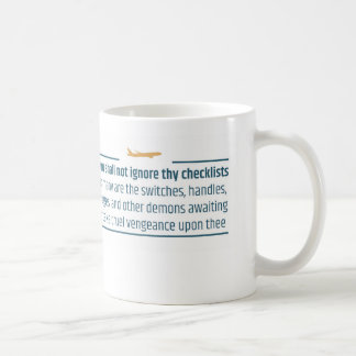 Aviation Humour Do Not Ignore Checklists Coffee Mug