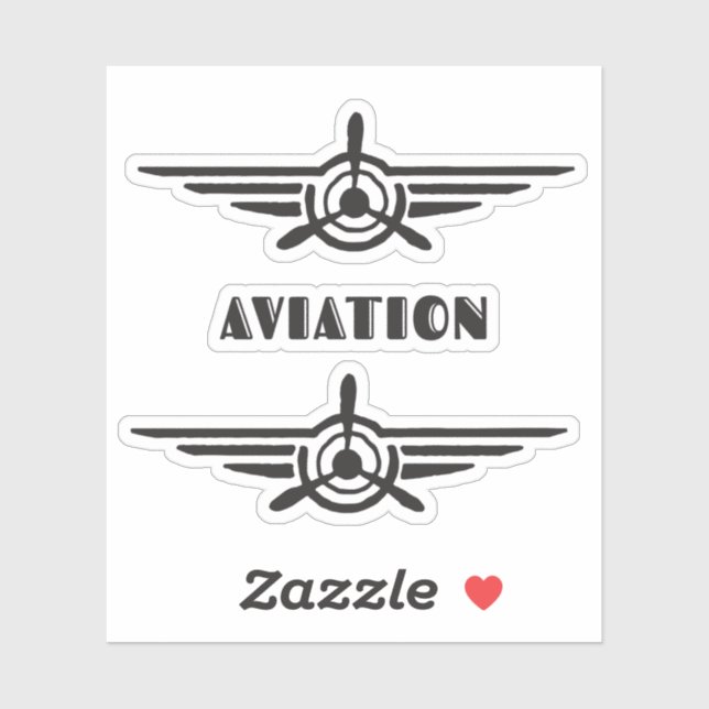 Aviation Icon Airplane and typography symbol (Sheet)