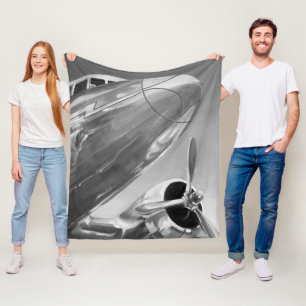 Aviation Icon: Up-Close View Fleece Blanket