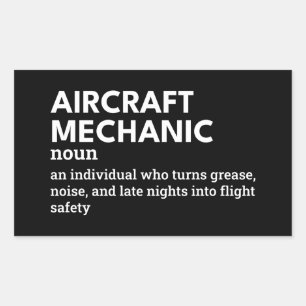 Aviation Mechanic Definition Sticker – Funny Gift