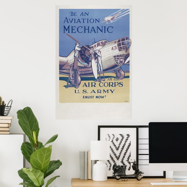 Aviation Mechanic Poster (Home Office)