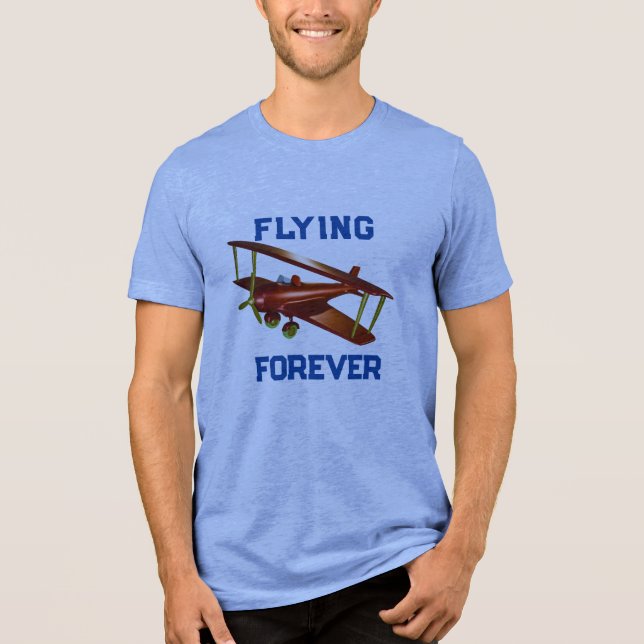 Aviation Men's Basic T-Shirt Tri-Blend Shirt (Front)