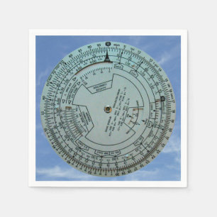 Aviation Navigation Computer Napkin