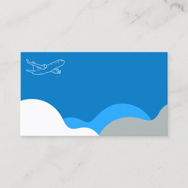 Aviation or Airline Customizable  Business Card (Front)