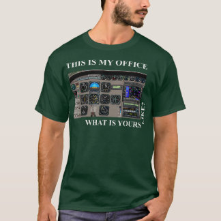 Aviation Pilot Cessna 172 Cockpit T-Shirt