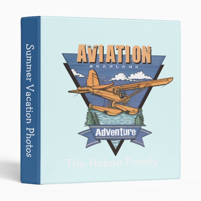 Aviation Seaplane Adventure Binder (Front/Spine)