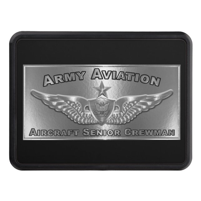 Aviation Senior Crewman Badge  Trailer Hitch Cover (Front)