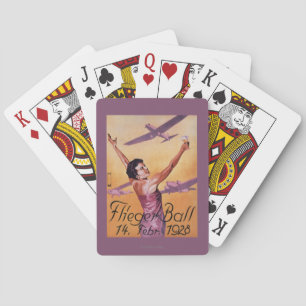 Aviation Show at Hotel Wagner Promo Poster Playing Cards