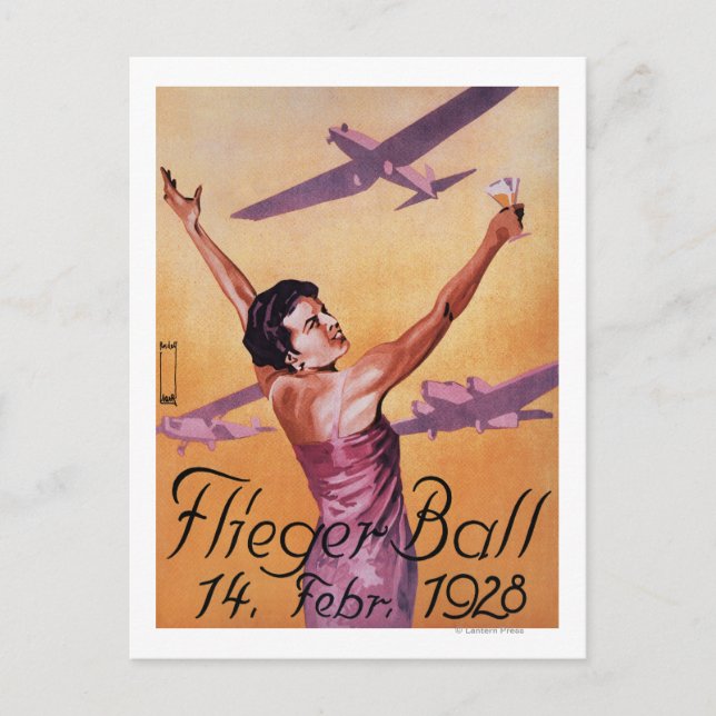 Aviation Show at Hotel Wagner Promo Poster Postcard (Front)