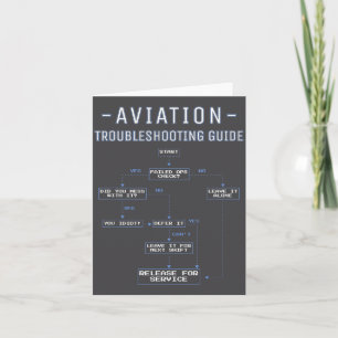 Aviation Troubleshooting Guide - Funny Air Mechani Card