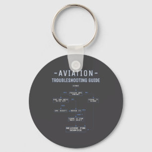 Aviation Troubleshooting Guide - Funny Air Mechani Keychain