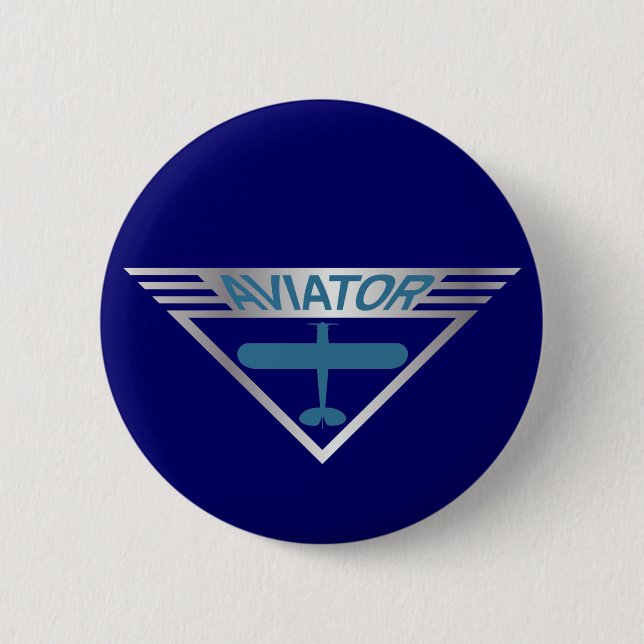Aviator 2 Inch Round Button (Front)