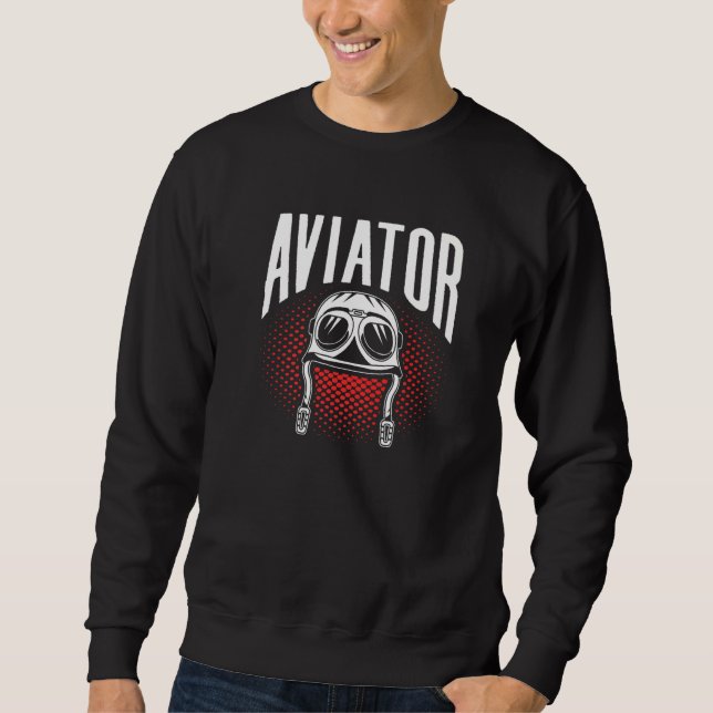 Aviator Aircraft Pilot Small Airplane Private Sweatshirt (Front)