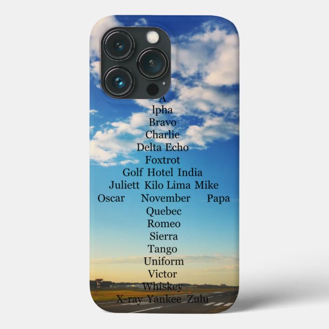 Aviator Alphabet Airplane  Case-Mate iPhone Case (Back)