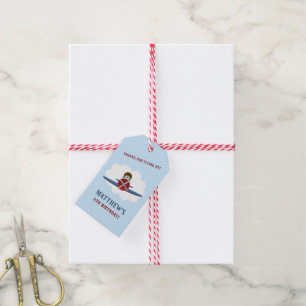 Aviator and His Plane Gift Tags