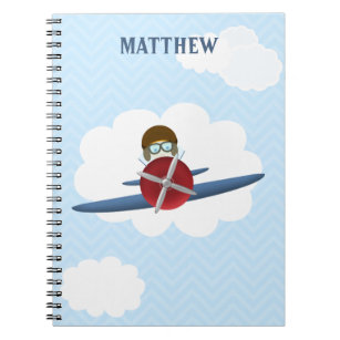 Aviator and His Plane Notebook
