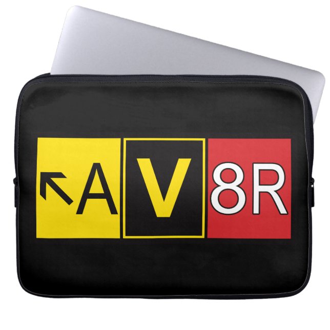 Aviator - AV8R -  Laptop Sleeve (Front)