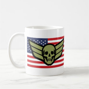 Aviator Badge American Flag Coffee Mug