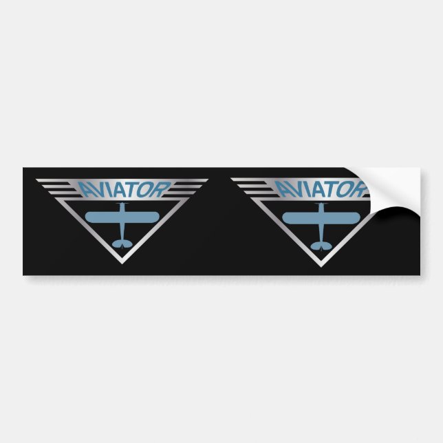 Aviator Bumper Sticker (Front)