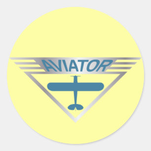 Aviator Classic Round Sticker