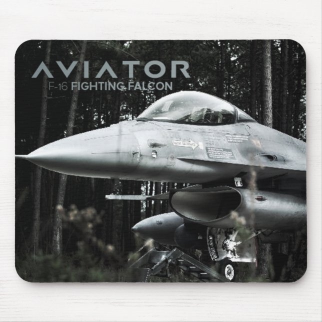 Aviator F-16 Fighting Falcon Mouse Pad (Front)