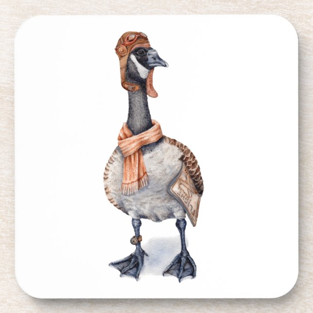 Aviator Goose Coaster (Front)
