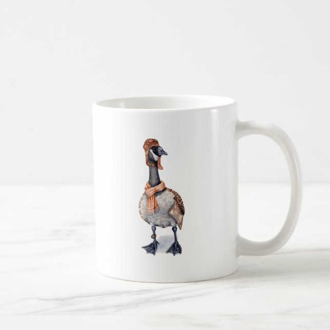 Aviator Goose Coffee Mug (Right)